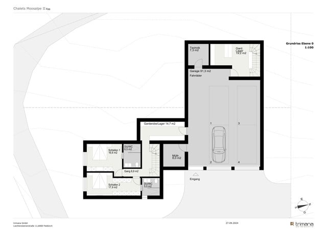 FERIENWIDMUNG - Neu - Bregenzerwald - Egg - Vollholz Chalet mit 133m², Garten, Terrasse, Garage und hochwertiger Ausstattung