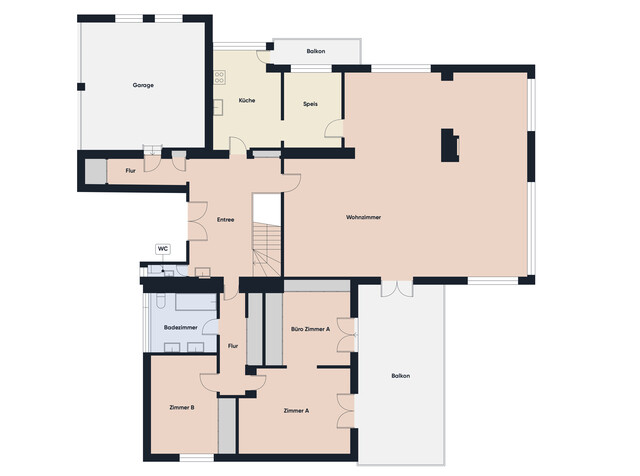 Große Villa thronend über Feldkirch mit Baulandreserve