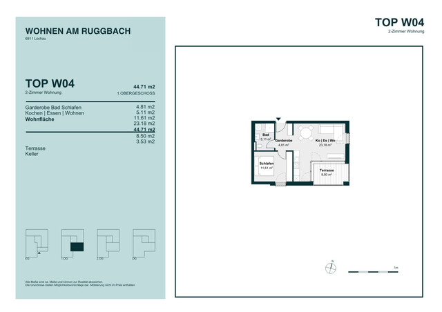 Neubau: Exklusives Wohnen am Bodensee – 2-Zimmer Wohnung mit Terrasse Top 4