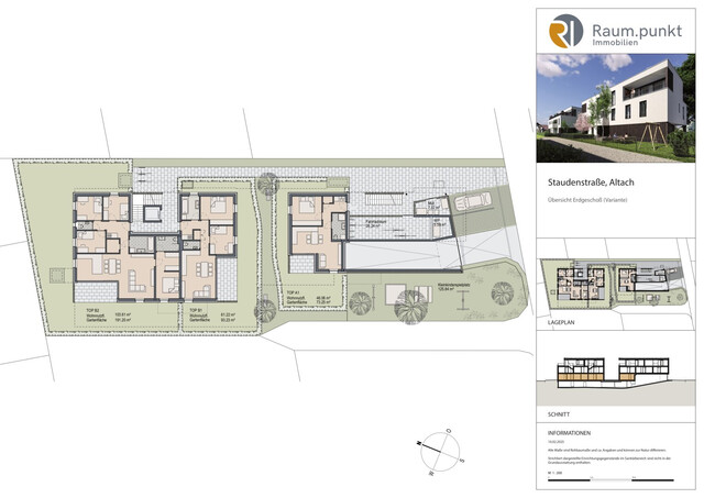 3-Zimmer-Gartenwohnung in Altach - Ruhelage / Top B1