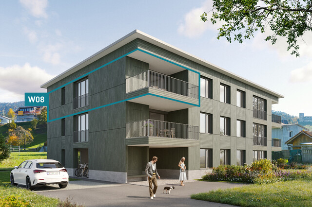 Ruhig wohnen, zentrumsnah leben. 2-Zimmer-Dachgeschosswohnung W08