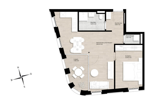 Exklusive 2-Zimmer-Neubauwohnung in Dornbirn