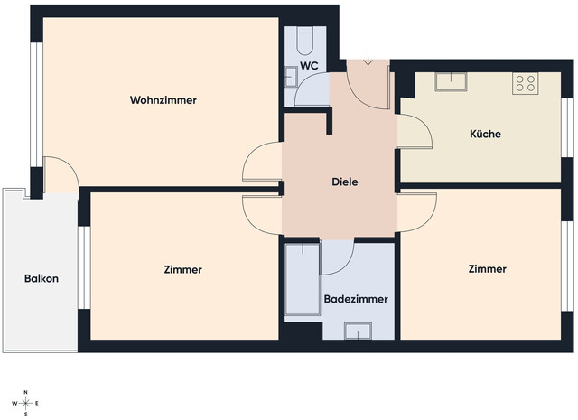 Lauterach: Helle 3-Zimmer-Wohnung mit Top-Anbindung