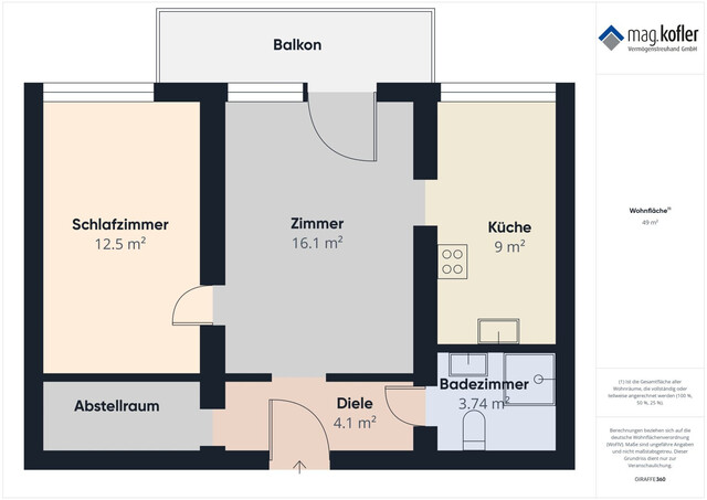 Gemütliche 2-Zimmer-Wohnung mit traumhafter Weit- und Bergsicht in Feldkirch