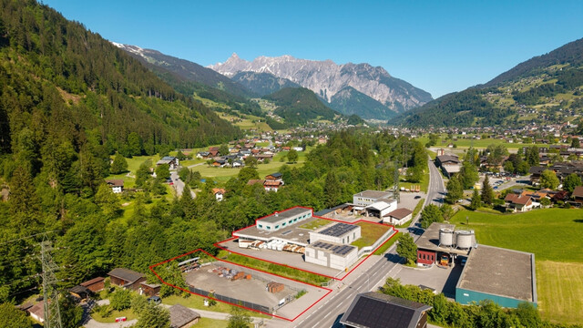 Gewerbeareal mit Werkstatt, Lagerhallen und Büros in Schruns!