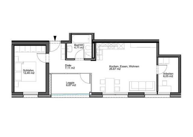 Bezaubernde 2,5-Zimmerwohnung mit Loggia in Lustenau zu vermieten!