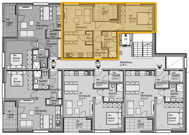 Dornbirn - 2-Zimmer-Wohnung im 1. OG mit ca. 52 m²   