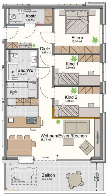 Neuwertige 4-Zimmerwohnung