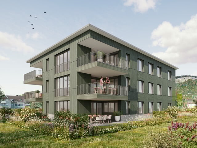 Ruhig wohnen, zentrumsnah leben. 3-Zimmer-Terrassenwohnung W03