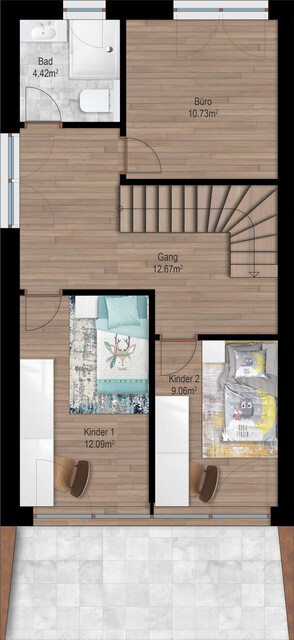 Reihenhaus mit Dachterrasse - Ihr Nest zum Ankommen - PIROL01