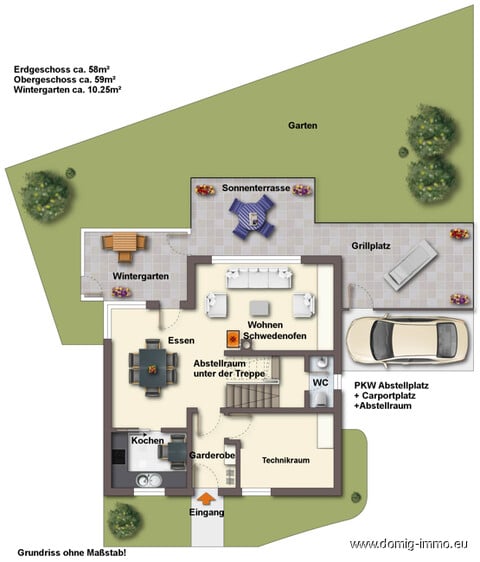 Schönes Eckreihenhaus mit Wintergarten, Terrasse, Gartenfläche und viel Platz in Altach!