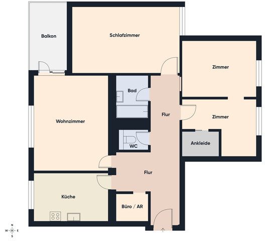 Zu Fuß in 5 Minuten am Bahnhof und Bodensee - 4-Zimmer-Wohnung in Lochau