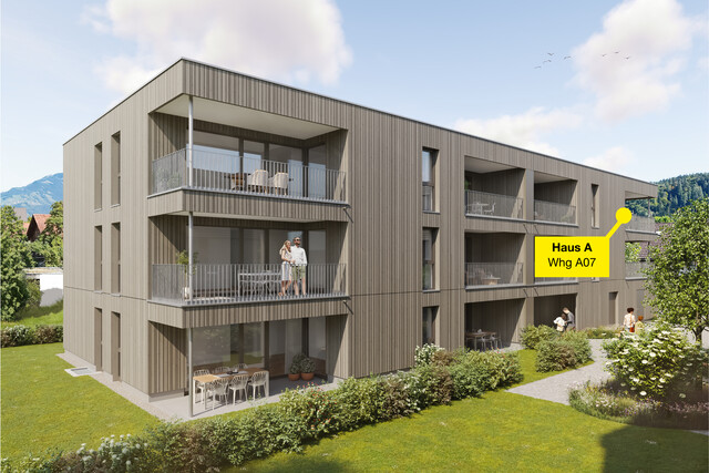 3-Zimmerwohnung mit Dachterrasse | A07