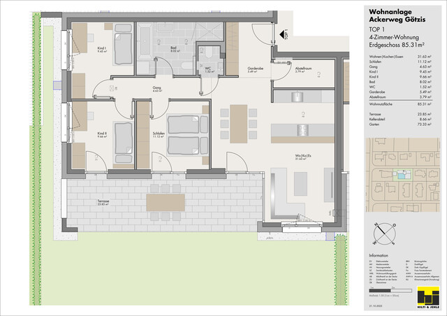 4-Zimmer-Gartenwohnung
