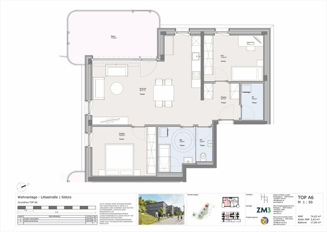 3-Zimmer-Terrassenwohnung in Götzis - Top A6