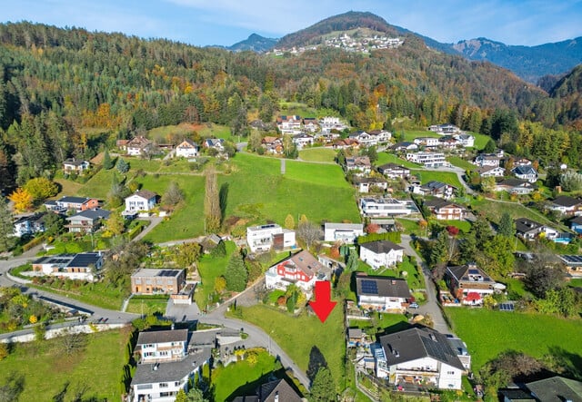 Außergewöhnliches Grundstück mit Panoramablick übers Vorderland