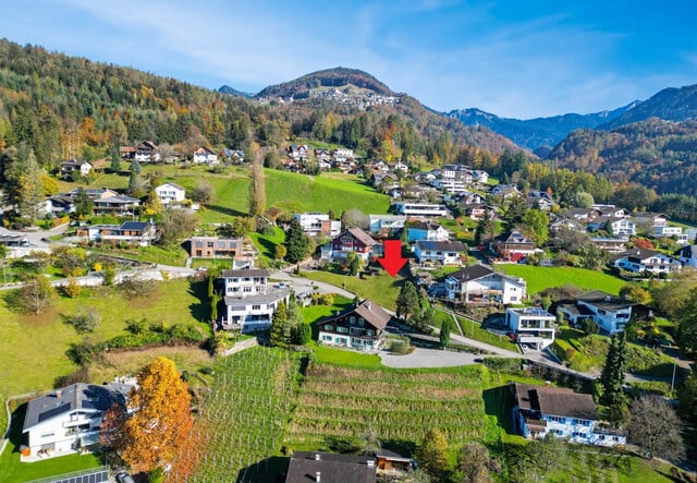 Außergewöhnliches Grundstück mit Panoramablick übers Vorderland