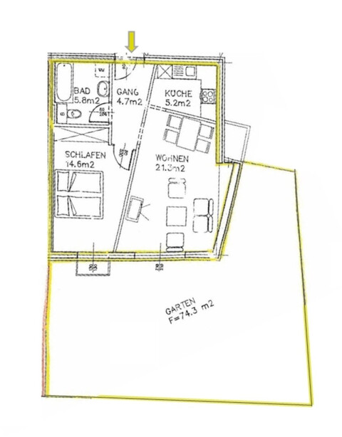 Gemütliche 2-Zimmer-Gartenwohnung in Rankweil zu vermieten!