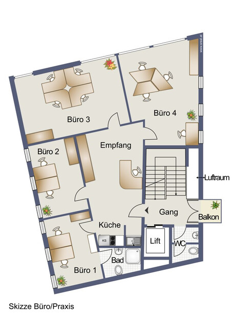 Moderne Büro/Praxis in Dornbirn: