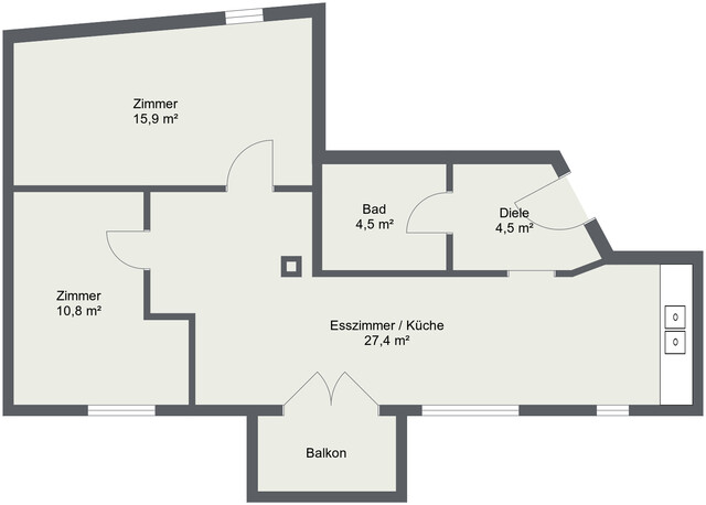 3-Zimmer-Wohnung im Zentrum von Nenzing ab 1. Feb.