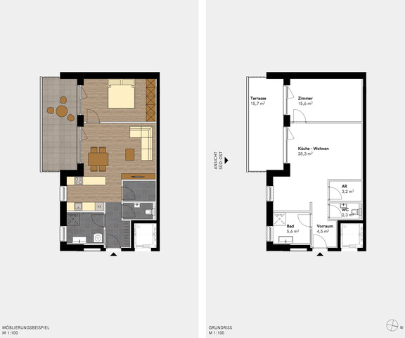 Attraktive 2-Zimmer Terrassenwohnung in Tschagguns
