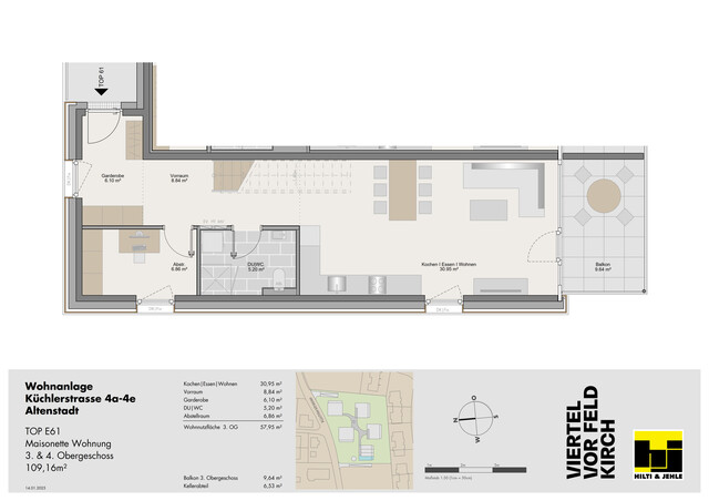 4-Zimmer-Maissonette-Wohnung