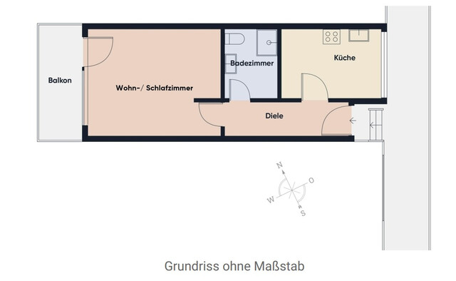 Gemütliche 1-Zimmer-Wohnung in zentraler Lage