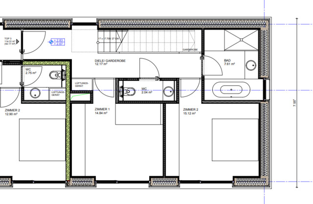 ohne Provision - exklusive moderne 3 Zimmer Terrassenwohnung in Seenähe