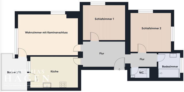 Neu renovierte, großzügige 3 Zimmer Wohnung in Nofels