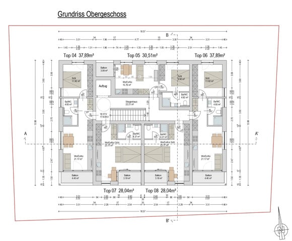 Bewilligtes Bauprojekt für 13 Mikroapartments für Hotel Garni oder Kurzzeitvermietung in Dornbirn