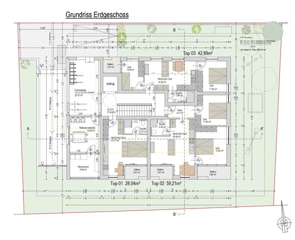 Bewilligtes Bauprojekt für 13 Mikroapartments für Hotel Garni oder Kurzzeitvermietung in Dornbirn