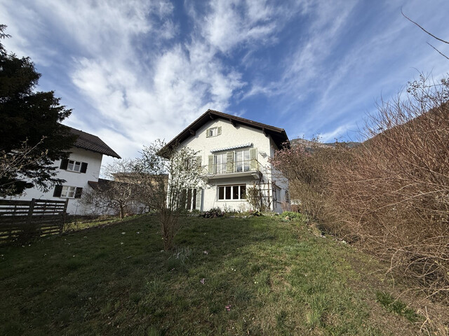Einfamilienhaus mit Garten, Balkon und Bergblick in Bludenz zu vermieten
