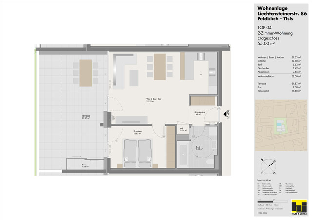 2-Zimmer-Terrassenwohnung