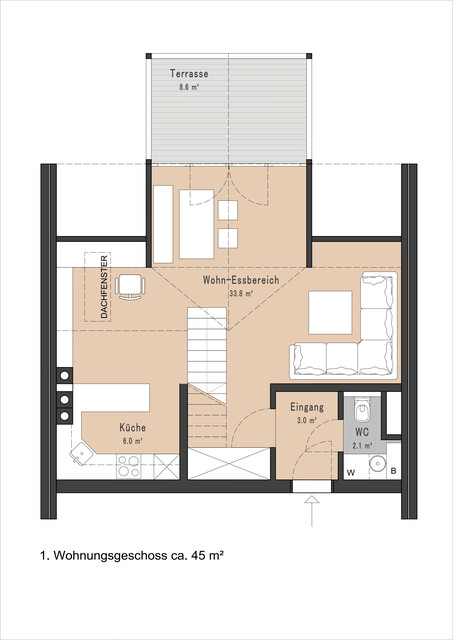 3-Zimmer Maisonettewohnung mit Privatgarten, im Herzen von Frastanz 