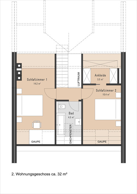 3-Zimmer Maisonettewohnung mit Privatgarten, im Herzen von Frastanz 