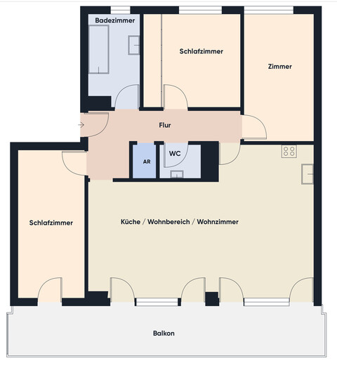 Gepflegte 4-Zimmer-Wohnung mit Westbalkon und Tiefgaragenplatz in Feldkirch-Altenstadt