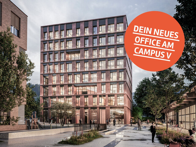 Erstbezug am CAMPUS V - individueller Büroausbau mit Weitblick