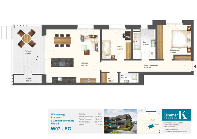 See, Berg, Natur - Ihr Zuhause! 3-Zimmer-Gartenwohnung W07