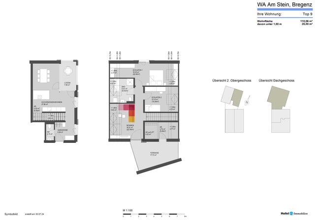 Außergewöhnliche 3-Zi-Maisonettewohnung mit Terrasse UND Loggia