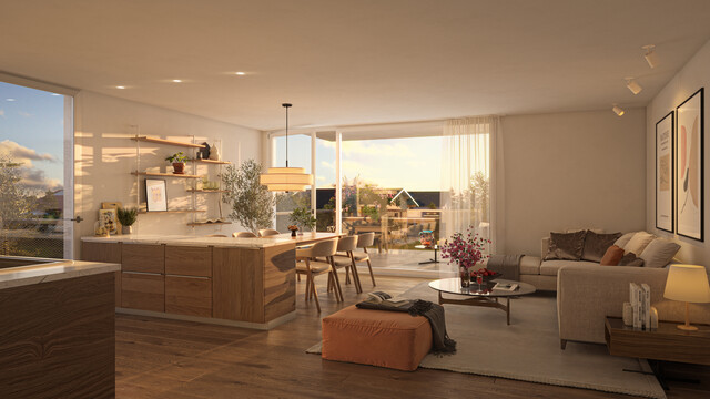 3- Zimmer Dachgeschoss Wohnung in einer Sackgasse