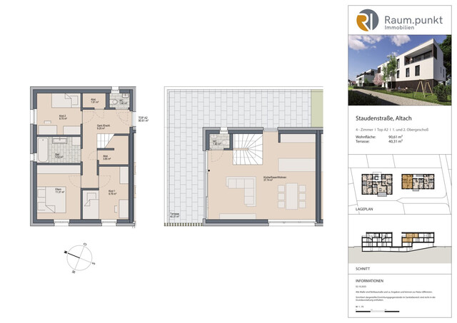 Einzigartige 4-Zimmer-Maisonette-Wohnung im Dachgeschoss - Top A2