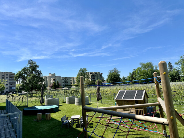 3 Zimmer Gartenwohnung Süd-West orientiert . SEEnahes FREIstehendes DREIgeschoßiges Wohngebäude  Angrenzend an Weingärten. In Sackgasse. T2