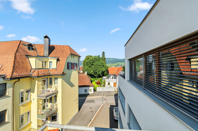 Zentrale 3-Zimmer Wohnung in Lustenau: Terrasse und Tiefgarage