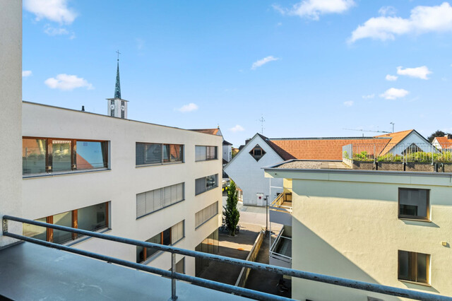 Zentrale 3-Zimmer Wohnung in Lustenau: Terrasse und Tiefgarage