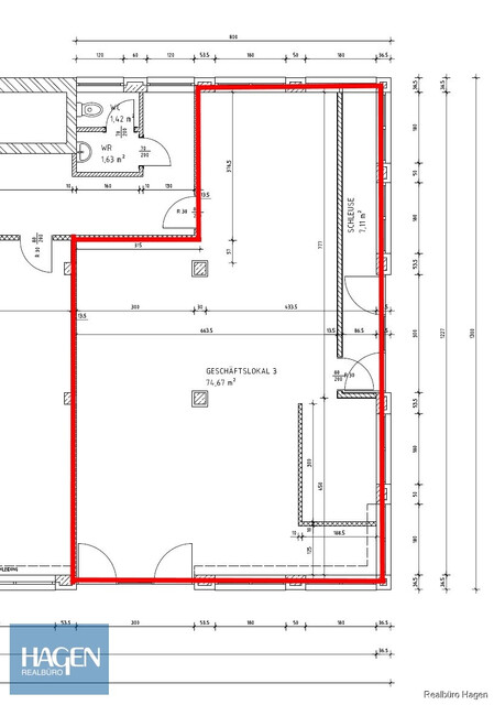 Attraktive Geschäftsfläche mit ca. 82 m² im Zentrum von Lustenau - direkt am Blauen Platz!