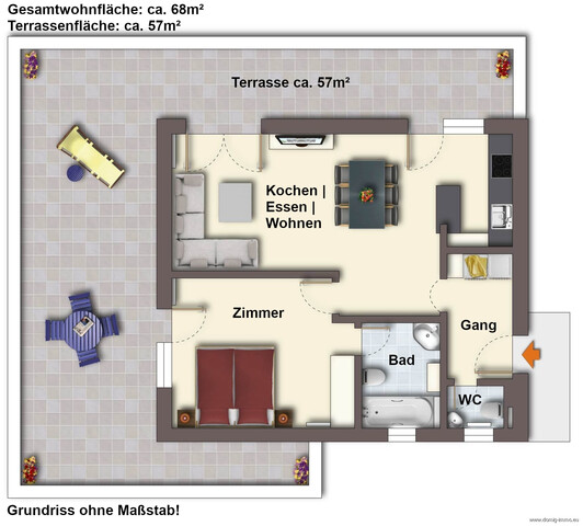 Neuer Preis! Penthouse-Feeling – Wohnen mit großer Sonnenterrasse und Tiefgaragenplatz in Feldkirch!