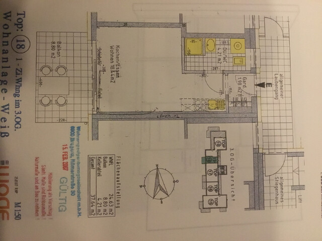 1-Zimmer-Wohnung mit Balkon in zentrumsnaher, Bodenseelage