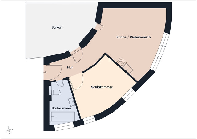 Ihr Wohnstart am Bodensee – Helle 2-Zimmer-Wohnung in Bregenz