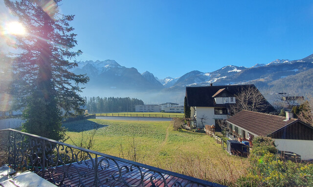 Mehrfamilienhaus mit Baugrundstück am Sonnenhang in Bludenz und toller Aussicht auf die Berge Rätikons