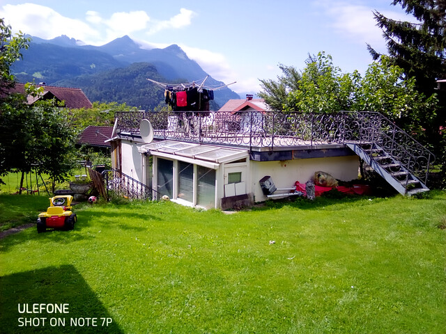 Mehrfamilienhaus mit Baugrundstück am Sonnenhang in Bludenz und toller Aussicht auf die Berge Rätikons